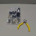 254 Pcs Zipper Repair Kit with Case Include Zipper Replacement and Pull, Universal Zippers Replacement kit for Cloting, Jackets, Coat, Boot, Backpack, Purse and Outdoor Gear