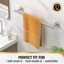 HITSLAM Brushed Nickel 18 Inch Towel Bar for Bathroom, SUS304 Stainless Steel Bathroom Towel Rack Wall Mounted, Modern Home Decor Bath Towel Holder with Hardware Accessories (Total Length 19.8 Inch)