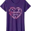 Gymnastics Grandma Heart Gymnast Grandma Matching Family T-Shirt M
