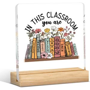 Teacher Gifts Teacher Appreciation Gifts for Math Dance Music Art History Science Daycare Teacher Principal Gifts Acrylic Sign Graduation Retirement