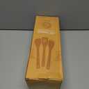 Riveira Premium Brown Bamboo Wooden Spoons for Cooking Set of 9  Premium Brown Bamboo Wooden Cooking Utensils, Wooden Spatula, Wooden Spoon - Premium Quality Wooden Utensil Set for Non-Toxic Cooking