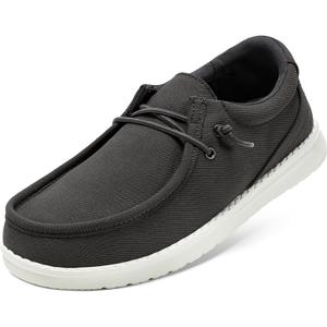 STQ Men's Lace up Loafers丨Orthopedic Ultralight Boat Casual Shoes with Arth Support, 11