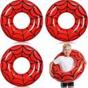 Sumind 4 Pcs 24 Inches Inflatable Pool Floats for Kids, Cute Pool Floaties Tube, Fruit Swim Tube Rings Bulk for Kids Girls Boys, Lake Beach Outdoor Party Decoration Summer Vacation Holiday
