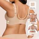 Vertvie Wireless Seamless Jelly Bra Supportive Smoothing, Nude, XL