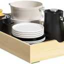 Orapoke Pull Out Cabinet Organizer 14" W x 21" D, Wooden Pull Out Drawers for Cabinets with Heavy Duty Slides, Soft Close Slide Out Drawers for Kitchen Cabinets Organizer, Bathroom Sink, Pantry