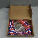 Quelay 30 Pcs 2'' Award Medals Bulk Gold Winner Medals with Neck Ribbons Metal Trophy Award Prize Gift for Tournaments, Competitions, Party, Kids and Adults