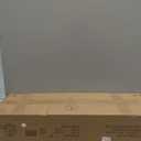 HOMES: Inside + Out Payne Modern Half Moon Accent Console Table with Storage Shelf, Decorative Entryway Furniture for Living Room, Hallway, Entrance, Small Spaces, White