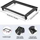 Yuntau Adjustable Cabinet File Dolly for Lateral Files and Storage Cabinets Large Cabinet File Dolly with Wheels Heavy Duty for Home Office, Long 30'' - 42'' Width 18'' - 25''
