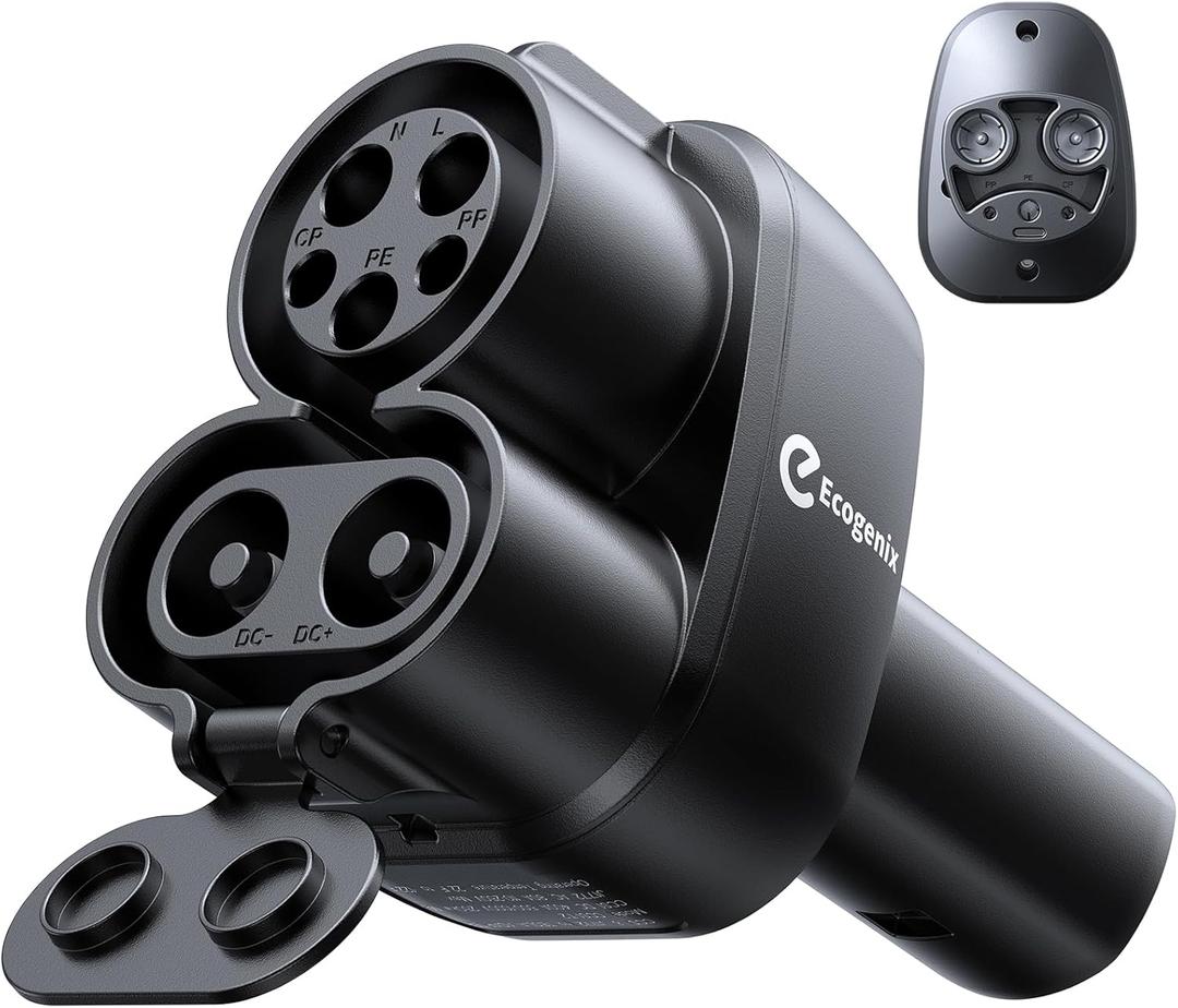 Ecogenix Upgraded 2In1 CCS & J1772 to Tesla Adapter, 250KW Fast CCS1 to Tesla Charging Adapter, ONLY Fit for Tesla Model Y, 3, S, X, Compatible with Level 1 2 3 Charging Stations with CCS1& J1772