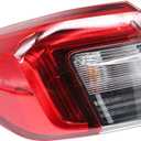 XQSMWF Left Tail Light Assembly 33550-T20-A01 HO2804123 Compatible with Honda Civic 2022 2023 2024 Rear Lamp Outer Driver Side W/Bulbs