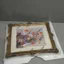 SIMON'S SHOP 11x14 Picture Frame with Mat, Vintage Picture Frames 11x14 Matted to 8x10, Classic Gold Frame with Carved Ornate Floral Lattice Patterns