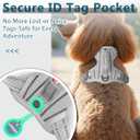 BARKBAY Dog Harness No Pull with ID Tag Pocket - Heavy Duty, Reflective, Easy Control for Large Dogs(Grey,Small)