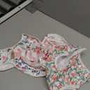 Babygoal Reusable Baby Girl Swim Diapers 3 Pack - Adjustable Washable for 0-8 Months Infants - Ideal for Swimming Lessons - Flower Design (Small, 01 Rose & Peach Blossom)