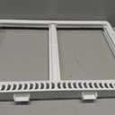 Smart Choice 240364787 Refrigerator Shelf Frame/Crisper Drawer Cover (No Glass) White, Impact Resistant Replacement Compatible with Frigidaire 240364714 240364725, Fits Select Refrigerator Models