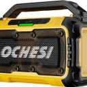 Cordless Bluetooth Speaker for DeWalt 20V Max Batteries, 80W Portable Jobsite Stereo Speaker with Dual Speakers and USB Port, Suitable for Camping, Home, Jobsite and Parties((No Battery/Charger)