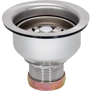 EZ-FLO Double Cup Kitchen Sink Drain Assembly, Sink Strainer fits 3-1/2 inch to 4 inch Opening, 1-7/8 inch Extended Shank, Stainless Steel, 30019