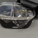 SOHIDA Electric Lunch Box, 12V/24V/110V Portable Food Warmer with SS Fork & Spoon for Car/Truck/Office, 80W Self Heating Lunch Box with 1.5L 304 Stainless Steel Container & 0.45L PP Fruit Box Beige