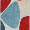 Superior Tulip Indoor Outdoor Runner Rug, Perfect for Patio, Poolside, Backyard, Playroom, Kitchen, Bedroom, Dining Room, Entryway, Mudroom, Modern Geometric Floor Cover, 2' 3" x 8', Multicolor