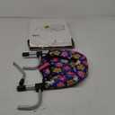 fash n kolor Baby Doll High Chair, Fits up to 20 inch Baby Dolls Flower Print Toddler Furniture Toy High Chair for Dolls (Doll Not Included) (Purple)