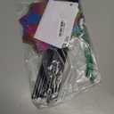 Hausse 10 Pack Reflective Pinwheels Wind Spinner, Extra Sparkly Rainbow Pinwheel with Stakes, Bird Repellent Blinder Devices Deterrent to Scare Birds Away from Yard Patio Farm Garden, Colorful