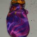 OYSRONG 27.56'' Long Women Rainbow Wavy Cosplay Heat Resistant Wig