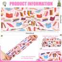 12 Pcs Book Lover Socks for Women Funny Book Print Headbands Reading Bookish Club Gifts for Christmas Librarian Students Teachers Gifts