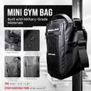 Magnetic Gym Bag Small | Magnetic Gym Water Bottle Bag | Perfect Small Crossbody Bag for Focused Workouts | Mini Gym Bag for Women and Men | Water Bottle Holder with Strap (Black)