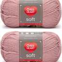 Bulk Buy: Red Heart Soft Yarn (2-Pack) (Rose Blush)