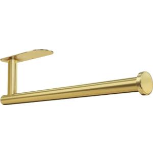 DEKAVA Paper Towel Holder Under Cabinet for Kitchen, Adhesive Paper Towel Holder Wall Mount, SUS304 Stainless Steel 13 inch(1,Gold)