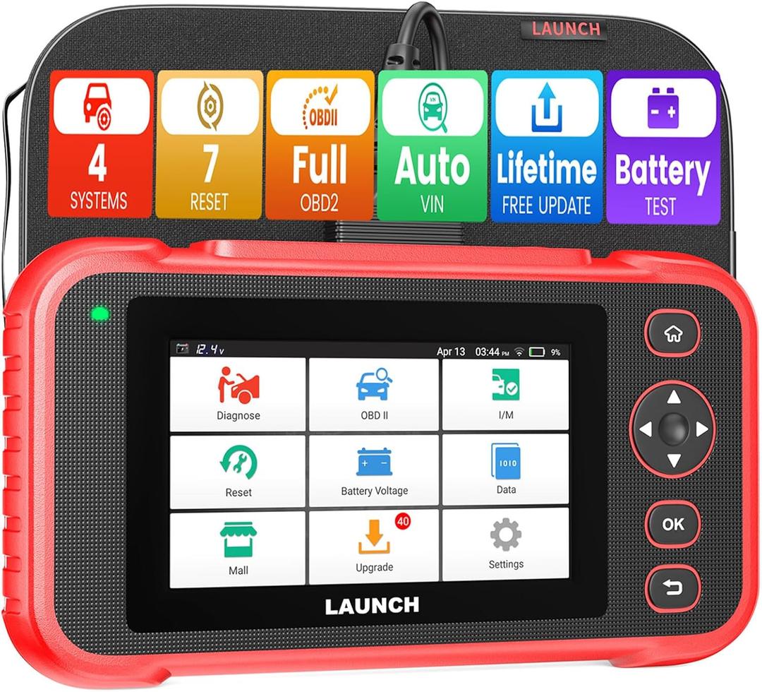 OBD2 Scanner LAUNCH CRP123I V2.0 Elite, 2025 New, Check Engine/ABS/SRS/Transmission Diagnostic Tool, 7 Services (Oil/EPB/DPF/SAS/BMS/Throttle/BAS), Lifetime Update, FCA SGW, Battery Test, Auto VIN (black)
