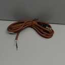 uxcell 8Ft 18/2 Cloth Covered Lamp Cord with Plug, Vintage Electrical Lamp Cord with Stripped Ends for Extension Wiring DIY Repairing, Light Brown