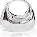 Miuco Women's Moon HandBag Acrylic Clutch Evening Bag Party and Wedding Metal Purse Crossbody S