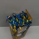 20 Pcs School Spirit Shakers Bulk, Cheerleader Pom Poms for Adults Sports Team Party Dance Football Basketball Volleyball Homecoming Fan Celebration Sporting Event (Blue and Gold)