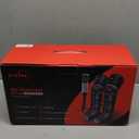 Leg Massager with Heat and Compression, Foot Massager for Circulation and Pain Relief, 3 Timers, 12 Intensity, 6 Modes,3 Heating with Knee Massager (Black)