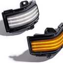 LED Sequential Side Mirror Marker Lights Switchback Turn Signal Lamps Towing Mirror Light Compatible with 2017-2022 2023 Ford F250 F350 F450 F550 Super Duty 2015-2022 2023 F150