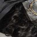 Headband Wig Human Hair Wigs for Black Women Short Curly Human Hair Put on and Go Glueless Wig Natural Black Curly Headband Wigs 8inch