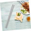 YARNOW Barbecue Skewers Storage Tube 11.92In Stainless Steel Waterproof Organizer Cylinder for Grill Utensil Storage and Outdoor Cooking Tools