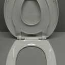 Little2Big Toilet Seat with Built-In Toddler Potty Training Seat, Slow Close, Easy to Install, Made in USA, ELONGATED, White