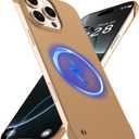 Magnetic Slim Case Fit for iPhone 16 Pro Phone Case 6.3"(2024) Ultra-Thin Lightweight Durable Frameless Matte Hard for agSafe Cover Case with Pull Ring Shockproof Non Slip Rope-Mocha Brown