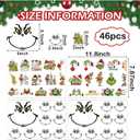 42 Pcs Christmas Face Transfers Stickers 6 Inch 3 Inch Large Small Faces Eyes Vinyl Decals for Crafts Glass Drinking Cups Ornaments Wood Decorations Balls Holiday Party Supplies (face42)