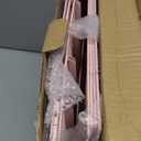 Supeasy 5 Trays Paper Organizer Letter Tray with Handle-Mesh Desk File Organizer, Paper Sorter Desk Organizer for Office, Home or School (Pink)