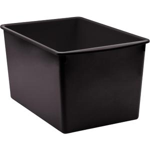 Teacher Created Resources Black Plastic Multi-Purpose Bin 14" x 9-1/4" x 7-1/2"
