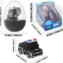 Dinosaur Egg Remote Control Car Toy, Mini 2.4 GHz Racing Cars Alloy Toy for Boys and Girls,Interactive Gifts Birthday Halloween Christmas,Black