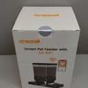 oneisall Automatic Cat Feeder with 5G WiFi, Automatic Cat Food Dispenser for 2 Cats Small Pets, 20 Cups/5L Timed Dry Food Dispenser with APP Control (Black)