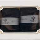 MEEDEE Black Velvet Ribbon 2 Inch Wide Frayed Ribbons Crinkle Raw Edge Black Christmas Ribbons 2 Rolls 4 Yards Crushed Velvet Ribbon for Gift Wrapping, Wedding Bouquet