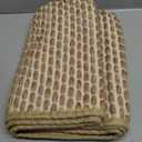 AMOAMI Unique Woven Bathroom Runner Rug, Super Absorbent Non Slip Bath Mats for Bathroom Textured Bathroom Mat Quick Dry Boho Rugs Runners for Hallyways Kitchen Bedroom Beside Tub, 2' x 4', Brown