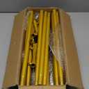 Xizlapu 6.6FTx6.6FT Wedding Arch Backdrop Stand Square Gold Metal Balloon Arch Frame for Ceremony Anniversary Garden Arbor Outdoor Baby Shower Photo Booth Photo Booth Background