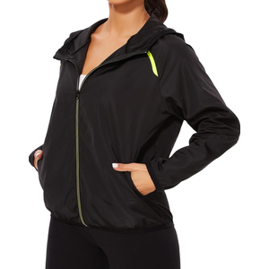 LAZAWG Rain Jacket Women Raincoats with Hood Lightweight Waterproof Windproof Rain Coat Zipper Travel Outdoor 3XL