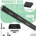 Zonon 4 Pack 22 Inch Hidden Countertop Support Brackets Hidden Island