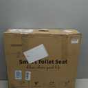 KERDE P30B Bidet Toilet Seat - Dual Control (Side Panel & Remote), Warm Water Wash, Heated Seat, Warm Air Dryer, LED Night Light,Existing Toilets Electric Bidet Elongated Electronic Heated Smart